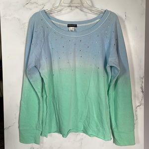Venus Cropped Ombré Sweatshirt